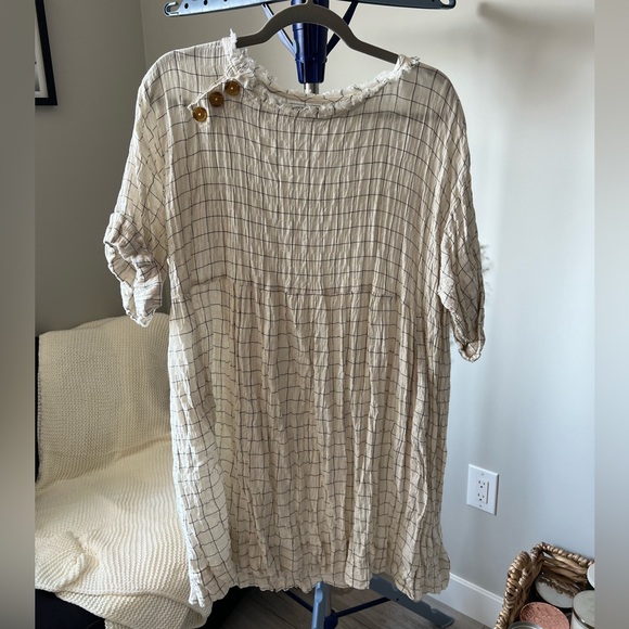 Urban Outfitters Checkered Babydoll Mini Dress - M/L - Picture 2 of 10